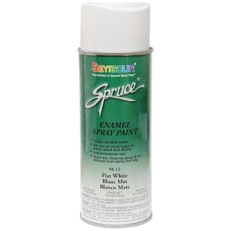 The Brush Man Roofing Spray Paint, White, 12 PK PAINT-RF-WHI